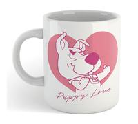 Warner Brothers Official Scooby Doo Puppy Love Mug 100% Ceramic, Dishwasher Safe