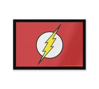 Warner Brothers Official The Flash Core The Flash Logo Entrance Mat 40Cm X 60Cm Dimension, Durable, Indoor Only
