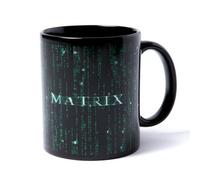 Warner Brothers Official The Matrix Code Mug - Black 100% Ceramic, Dishwasher Safe