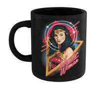 Warner Brothers Official Wonder Woman & The Cheetah Mug - Black 100% Ceramic, Dishwasher Safe