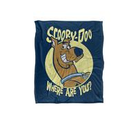 Warner Brothers Scooby Doo Officially Licensed Silky Touch Super Soft Throw Blanket 152 x 127 cm in White Warner Brothers White 152 x 127 cm
