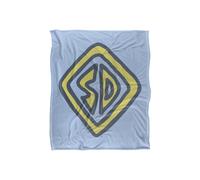 Warner Brothers Scooby Doo Officially Licensed Silky Touch Super Soft Throw Blanket 152 x 127 cm in White Warner Brothers White 152 x 127 cm