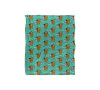 Warner Brothers Scooby Doo Officially Licensed Silky Touch Super Soft Throw Blanket 152 x 127 cm in White Warner Brothers White 152 x 127 cm