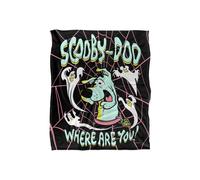 Warner Brothers Scooby Doo Officially Licensed Silky Touch Super Soft Throw Blanket 152 x 127 cm in White Warner Brothers White 152 x 127 cm