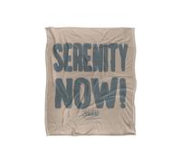 Warner Brothers Seinfeld 152x127cm The Serenity Silky Touch Super Soft Throw Blanket in White | Size: 152x127 cm Warner Brothers White 152x127 cm
