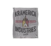 Warner Brothers Seinfeld The Make Your Own Pie Silky Touch Super Soft Throw Blanket in White Warner Brothers White