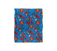 Warner Brothers Superman Officially Licensed Silky Touch Super Soft Throw Blanket 152 x 127 cm in White Warner Brothers White 152 x 127 cm
