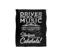 Warner Brothers Supernatural Driver Picks Music Silky Touch Super Soft Throw Blanket in White Warner Brothers White