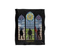 Warner Brothers Supernatural Stained Glass Silky Touch Super Soft Throw Blanket in White Warner Brothers White