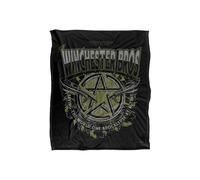 Warner Brothers Supernatural Winchester Bros Silky Touch Super Soft Throw Blanket in White Warner Brothers White