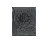 Warner Brothers Supernatural Winchester Silky Touch Super Soft Throw Blanket in White Warner Brothers White
