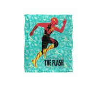 Warner Brothers The Flash Batman Supergirl Silky Touch Super Soft Throw Blanket in White Warner Brothers White