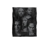 Warner Brothers The Vampire Diaries Silky Touch Super Soft Throw Blanket 152x127cm in White | Size: 152x127 cm Warner Brothers White 152x127 cm