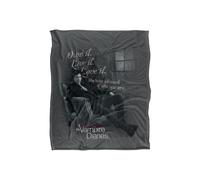 Warner Brothers Vampire Diaries Be Yourself Silky Touch Super Soft Throw Blanket in White Warner Brothers White