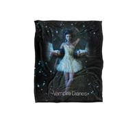 Warner Brothers Vampire Diaries D E S Silky Touch Super Soft Throw Blanket 152x127cm in White | Size: 152x127 cm Warner Brothers White 152x127 cm