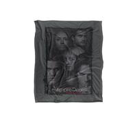 Warner Brothers Vampire Diaries So Here We are Silky Touch Super Soft Throw Blanket in White Warner Brothers White