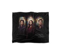 Warner Brothers Vampire Diaries Stained Windows Silky Touch Super Soft Throw Blanket in White Warner Brothers White