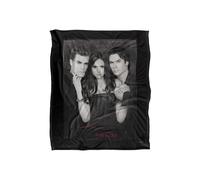 Warner Brothers Vampire Diaries That was Then Silky Touch Super Soft Throw Blanket in White Warner Brothers White