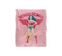 Warner Brothers Wonder Woman Officially Licensed Silky Touch Super Soft Throw Blanket 152 x 127 cm in White Warner Brothers White 152 x 127 cm