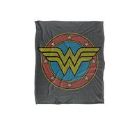 Warner Brothers Wonder Woman Officially Licensed Silky Touch Super Soft Throw Blanket 152 x 127 cm in White Warner Brothers White 152 x 127 cm