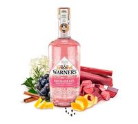 Warner’s Rhubarb Gin 70cl, Premium Fruit Gin, Flavoured Gin, Great for Gin Gifts, Naturally Pink Gin With Real Rhubarb Juice, Ideal For Gin Based Cocktails inc. Gin & Tonic, Tom Collins, or a Martini