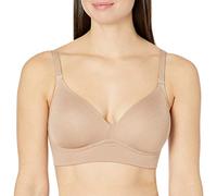 Warner's Women's Benefits Allover-Smoothing Bliss Wireless Lightly Lined Convertible Comfort Bra Rm1011w, Opaque, Toasted Almond, 38B