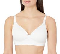 Warner's Women's Benefits Convertible Pure Bliss Comfort Wire-Free Longline Bra, Classic White, 36C
