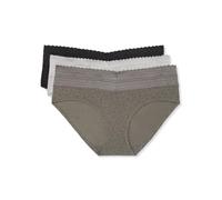 Warner's Women's Blissful Benefits No Muffin Top With Lace 3 Pack Hipster Hipster Panties (pack of 3)
