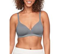 Warner's Women's Blissful Benefits Super Soft Wireless Lightly Lined Comfort Bra Rm1691w, Graphite Gray, 40C