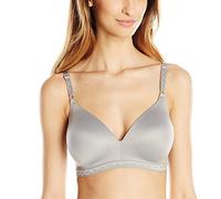 Warner's Women's Cloud 9 Super Soft Wireless Lightly Lined Comfort Bra 1269, Graphite Grey, 38C