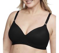 Warner's Women's Cloud 9 Super Soft Wireless Lightly Lined Comfort Bra 1269, Rich Black, 34C