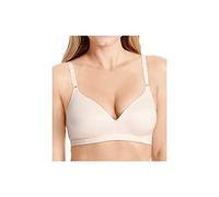 Warner's Women's Cloud 9 Super Soft Wireless Lightly Lined Comfort Bra 1269, Sand Shell, 34C
