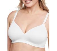 Warner's Women's Cloud 9 Super Soft Wireless Lightly Lined Comfort Bra 1269, White, 38B
