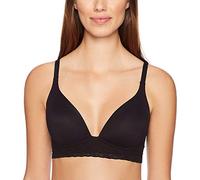 Warner's Women's Cloud 9 Super Soft Wireless Lightly Lined Comfort Bra Ro5691a, Opaque, Rich Black, 34B