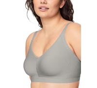 Warner's Women's Easy Does It Underarm-Smoothing with Seamless Stretch Wireless Lightly Lined Comfort Bra Rm3911a, Opaque, Grey Heather, 3X-Large