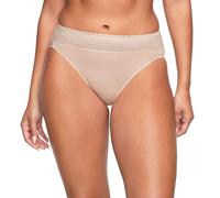 Warner's Women's No Pinching No Problems Dig-Free Comfort Waist with Lace Cotton Hi-Cut Rt2091p, Toasted Almond, Medium