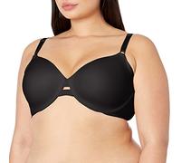 Warner's Women's No Side Effects Underarm-Smoothing Comfort Underwire Lightly Lined T-Shirt Bra 1356, Opaque, Black, 34C
