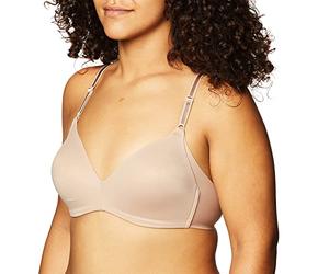 Warner's Women's No Side Effects Underarm-Smoothing Comfort Wireless Lightly Lined T-Shirt Bra 1056, Toasted Almond, 36B