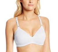 Warner's Women's No Side Effects Underarm-Smoothing Comfort Wireless Lightly Lined T-Shirt Bra 1056, White, 34C