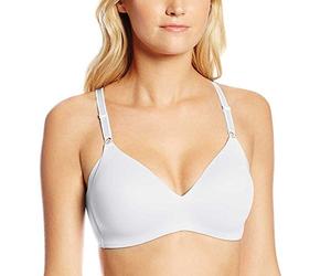 Warner's Women's No Side Effects Underarm-Smoothing Comfort Wireless Lightly Lined T-Shirt Bra 1056, White, 40B
