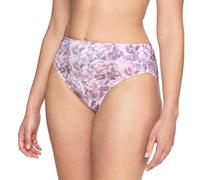 Warner's Women's Pinching No Problems Dig-Free Comfort Waist Microfiber Hi-Cut 5138j Underwear, Ivory Mist & Primrose Watercolor Garden, L