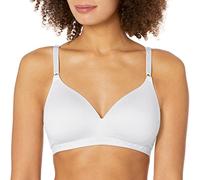 Warner's Women's Plus Size Simply Perfect Super Soft Wireless Lightly Lined Comfort Bra Rm1691t, White, 34B