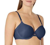 Warner's Women's Plus Size Simply Perfect Underarm-Smoothing Comfort Underwire Lightly Lined T-Shirt Bra Ta4356, Button Blue, 38C