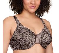 Warner's Women's Signature Cushioned Support and Comfort Underwire Unlined Full-Coverage Bra 35002a, Mocha Layered Leo, 36C