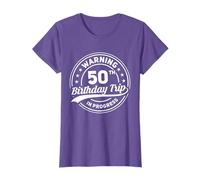 Warning 50th Birthday Trip In Progress Funny 50 Year Old T-Shirt