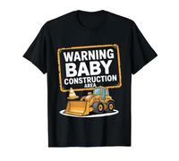 Warning Baby Construction Area Pregnancy Mother - Value Graphic T-Shirt, Men, Black, S