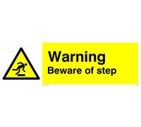 Warning Beware Of Step Sign - 300x100mm - L31