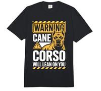 Warning Cane Corso Will Lean On You Comfort Colors Adult Heavyweight T-Shirt