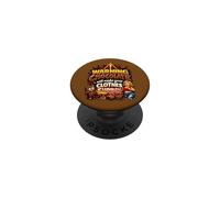 Warning Chocolate Will Make Clothes Shrink Funny Quote PopSockets Adhesive PopGrip