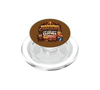 Warning Chocolate Will Make Clothes Shrink Funny Quote PopSockets PopGrip for MagSafe